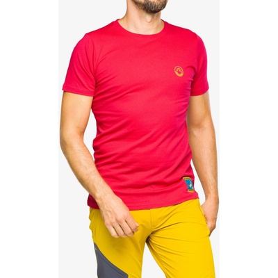 La Sportiva Climbing on the Moon t-shirt fucsia/giallo