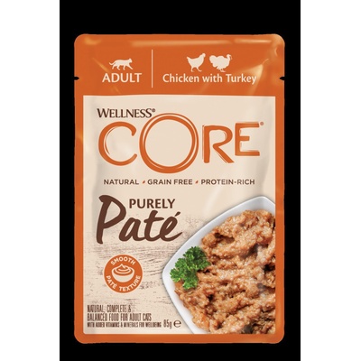 Wellness Core Cat Paté kuře a krůta 85 g