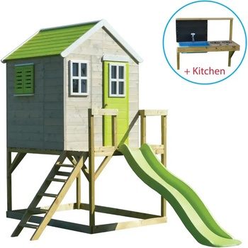 Wendi Toys My Lodge с платформа, пързалка + кухня (TTWTM22R)