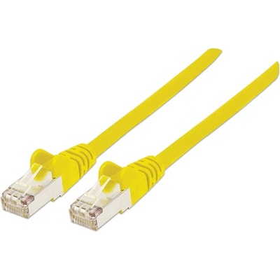 Manhattan кабел - S/FTP пач (RJ45 към RJ45, кабел Cat7 с модулен конектор Cat6A, 30 м, жълт, меден) 741248 (741248)