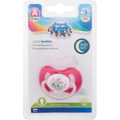 Canpol babies Bunny & Company Latex Soother Pink 0-6m каучуков биберон
