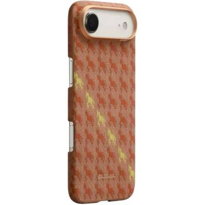 PITAKA Magsafe Калъф за iPhone Air, Pitaka Edge Happiness Rides Case Amber, Оранжев (HR1701A)