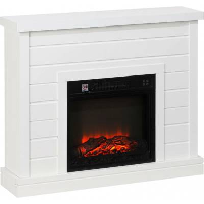 Homcom Elektrický krb s ohřevem černý
