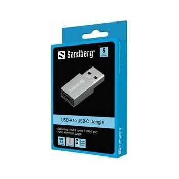 Sandberg USB-A/USB-C 136-46 strieborná