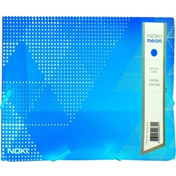 Image 1 of NOKI Папка PVC, с ластик, Noki, neon син (OK31195)