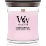 WoodWick Cherry Blossom & Vanilla ароматна свещ с дървен фитил 85 гр