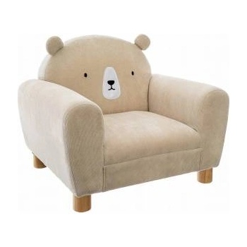 Atmosphera Childrens armchair with backrest BEAR, beige