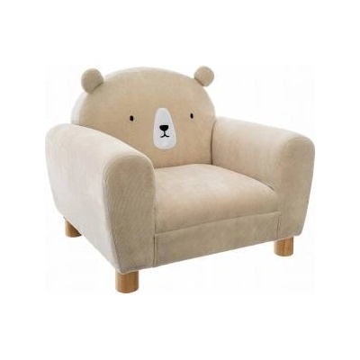 Atmosphera Childrens armchair with backrest BEAR, beige