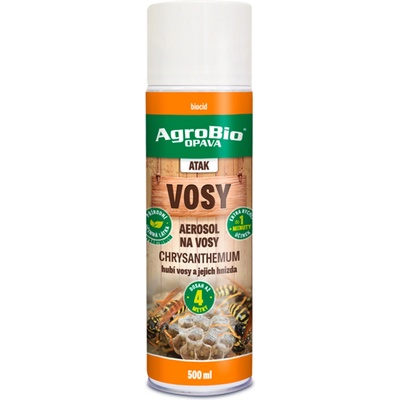 AgroBio Atak aerosol na vosy Chrysanthemum 500 ml