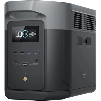 EcoFlow DELTA Max 2 Portable Power Station 2048Wh - портативна професионална електроцентрала за зареждане на устройства (черен)