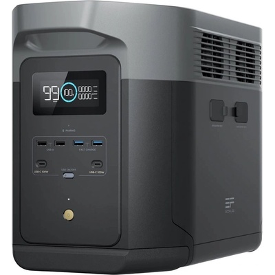 EcoFlow DELTA Max 2 Portable Power Station 2048Wh - портативна професионална електроцентрала за зареждане на устройства (черен)