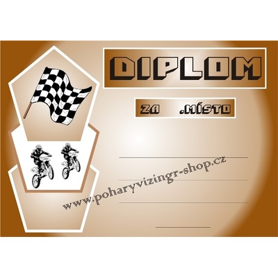 VIZINGR Motokros diplom A4 č.66
