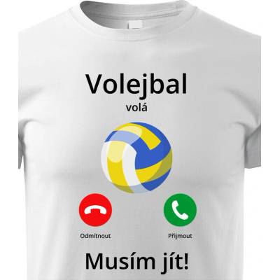 Dětské tričko Volejbal volá Musím jít! BíláCanvas Dětské tričko Bezvatriko.cz 2365