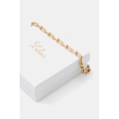 Lilou колие дамско от позлатен модел без камък (249/400/LAN/NO11/15/PO)