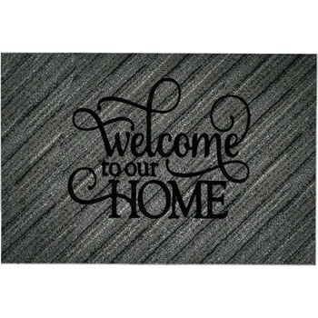 Chilai Home Изтривалка за входна врата Chilai Home 877CHL1163, 45x70 см, PVC, Сив/Черен (877CHL1163)