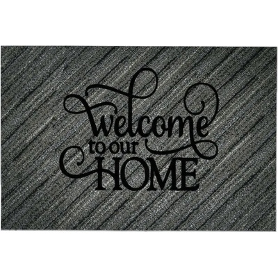 Chilai Home Изтривалка за входна врата Chilai Home 877CHL1163, 45x70 см, PVC, Сив/Черен (877CHL1163)