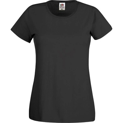 Black Lady fit tričko Original Fruit of the Loom šedá