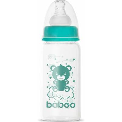 Baboo Anti colic Glass Feeding Bottle Narrow Neck sklenená dojčenská fľaša 120 ml
