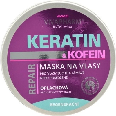 Vivapharm Keratin and Kofein maska na vlasy 200 ml