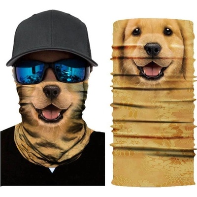 Nákrčník multifunkčný na hlavu či tvár ZLATÝ RETRIEVER