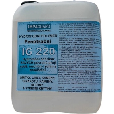 IMPAGUARD IG 220 Extra vodeodolná penetračná ochrana - koncentrát 20 l