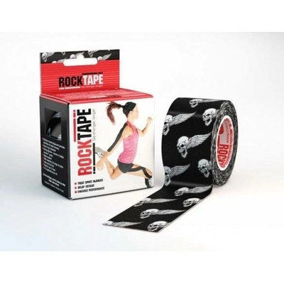 RockTape kineziologický tejp lebky černé 5 cm x 5 m