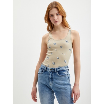 GAP Щампован потник топ GAP GAP | Bezhov | ЖЕНИ | XXS