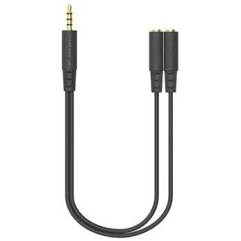 A4Tech Адаптер AD-3P 3.5mm жак мъжко - 2 х 3.5мм жак женско (A4-ADAP-AD-3P)