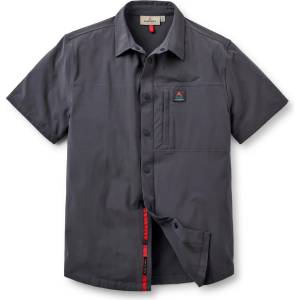 Passenger Мъжка риза с копчета Passenger Traveller S/S Stretch Shirt 2.0 Shirt - Storm Grey (033-3115-0212)