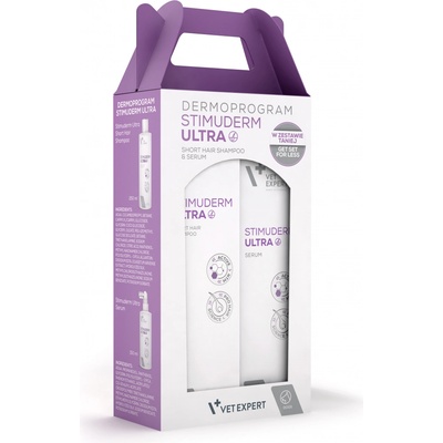 Vetexpert Stimuderm Ultra Short Hair Dog Duopack šampon 250 ml a sérum 150 ml