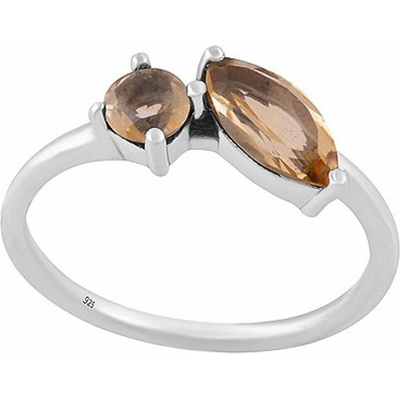 Nefertitis Stříbrný prsten s citrínem NF61732