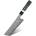 HARAHU Дамаски кухненски нож ZE-37470 - Nakiri / Зелена / Черна KP37470