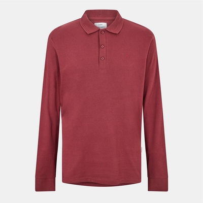 Peter Werth Блуза с яка Peter Werth Men's Barone Long Sleeve Polo Shirt - Burgundy