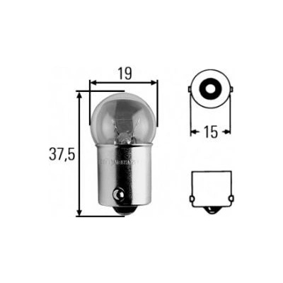Hella R10W BA15s 12V 10W