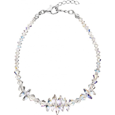 Pavona stříbrný se Swarovski krystaly AB efekt 33107.2
