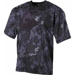 MFH Камуфлажна тениска модел Snake Black, 170 г/м2 (00105N)