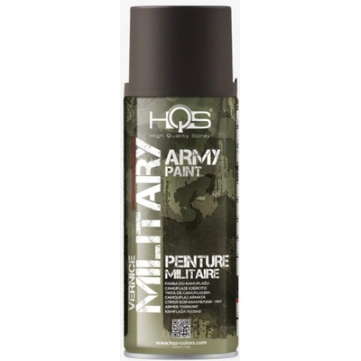 HQS farba v spreji pre kamufláž 400 ml RAL 7107 sivá zelená matná