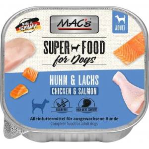 MAC's Mac’s Dog Adult, пастет за пораснали кучета, БЕЗ ЗЪРНО, със сьомга и пиле (мин. 70% месо), 150 гр - Германия - 402VE
