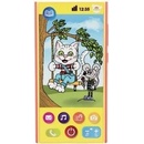 Teddies Veselý Mobil Telefon plast česky mluvící 7,5 x 15 cm na baterie se zvukem na kartě