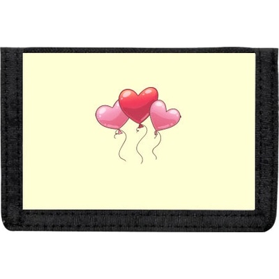 Peněženka na suchý zip heart balloon