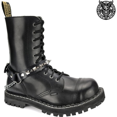 Leather & steel fashion яка (ремък за обувки) Пирамиди/шпайкове - lsf3 55