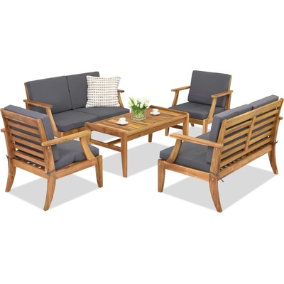 Garden Point Градински мебели от акациево дърво Danang Coffee 6 Garden Point (GAP414-COF6)