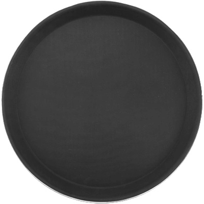 Horecano HORECANO-Табла за сервиране с неплъзгащо покритие и метален борд Ø40.6cm ЧЕРНА (1600ST) (01981698)