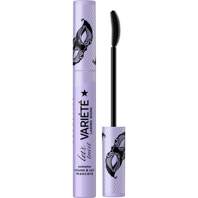 Eveline Cosmetics Variete Lashes Show Let's Twist Mascara riasenka pre zväčšenie a zväčšenie objemu Black 10 ml