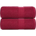 vidaXL Кърпи за пране FROGN 2 бр. бордо 30x30 см 360 г/м2 (136728)