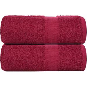 vidaXL Кърпи за пране FROGN 2 бр. бордо 30x30 см 360 г/м2 (136728)