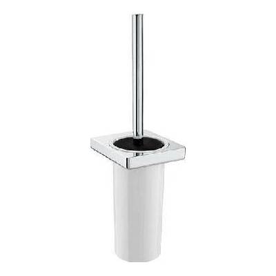 Roca Tempo WC souprava nástěnná, kartáč miska plast chrom A817036001