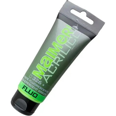 IngiNails Polycolor Fluo akrylové farby Fluorescent Green 75 ml