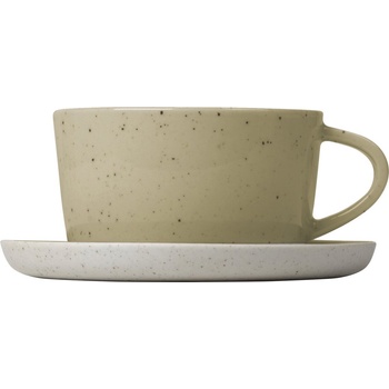 blomus Чаши за кафе Sablo с чинийки 150 мл пясъчни 2 бр (64339)