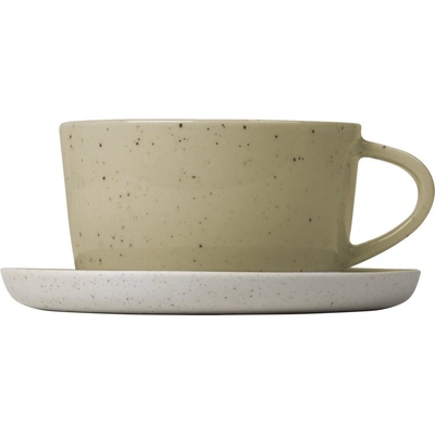 blomus Чаши за кафе Sablo с чинийки 150 мл пясъчни 2 бр (64339)